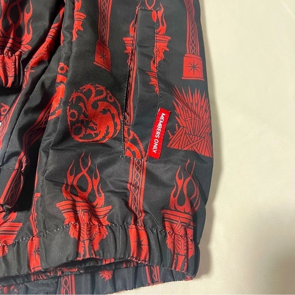 Members Only HBO Game of Thrones House of the Dragon Hooded Windbreaker Lrg NWT - Picture 13 of 15
